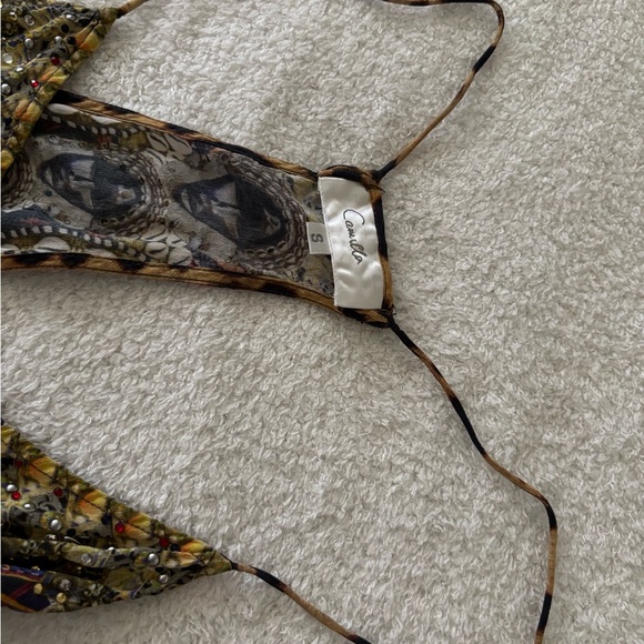 Camilla  Asymmetrical Sleeveless Silk top - Picture 7 of 16